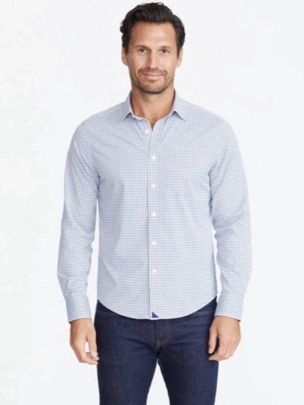 UNTUCKit $109 Men’s Beaumont Long-Sleeve Relaxed Fit Performance Button Down XL
